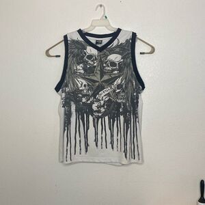 NO FEAR Men’s Tank Top with Skull Print Size 3XL